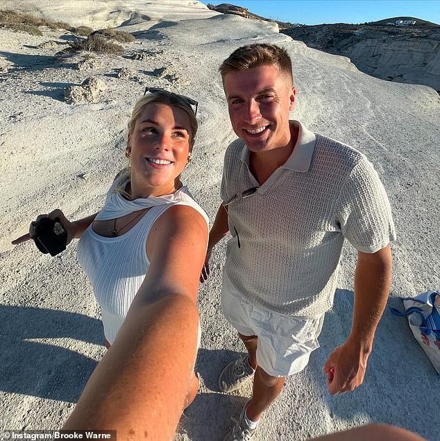 After celebrating her 27th birthday, Brooke Warne and her boyfriend set off on their 'European summer' trip