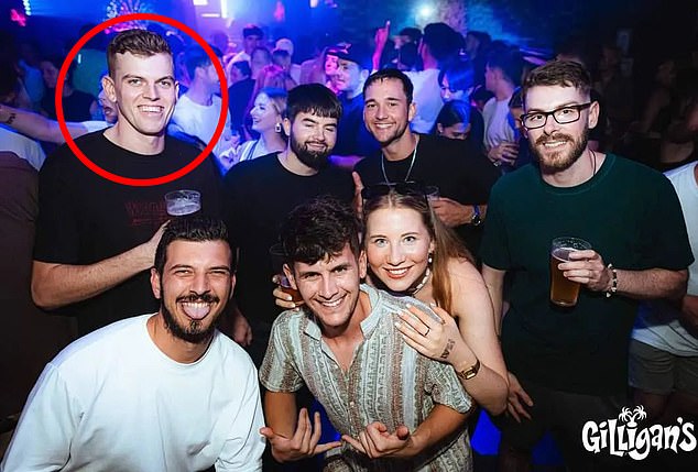 Blake Wilson is photographed enjoying a night out after moving to Cairns