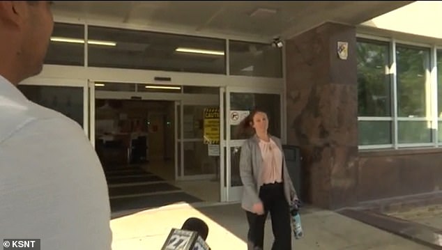 Peery was seen leaving the courtroom during a break from her hearing on Monday. When asked by reporters if she had any comment, she simply said 