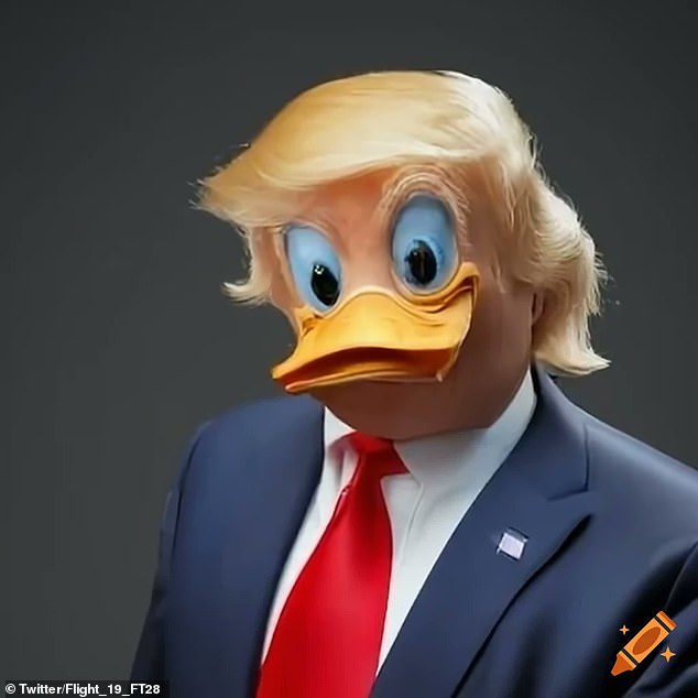 Memes of Donald Trump featuring Donald Duck's face photoshopped onto his face have emerged after listeners noticed his strange lisp.