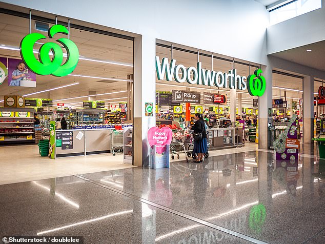 The woman received a WhatsApp message from a person she believed to be her boss. She was told to go to Coles or Woolworths and buy Apple gift cards and send them their activation codes (pictured, a Woolworths store)