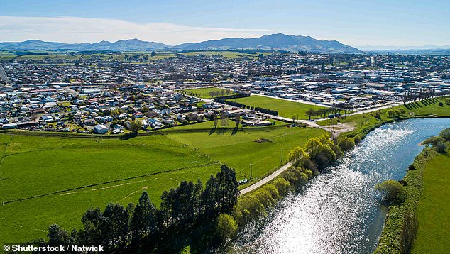 The boy went missing from his mother's home in Gore (pictured), on the southern tip of New Zealand's South Island, on the night of January 29, 2019.