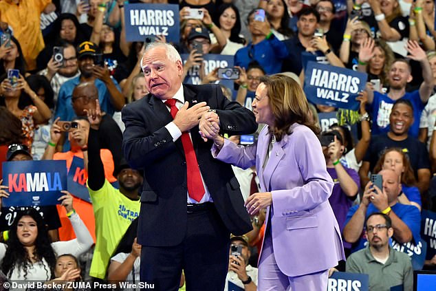 Harris has chosen Minnesota Gov. Tim Walz as her running mate. Since becoming the nominee last month, she has yet to participate in any interviews or press conferences.