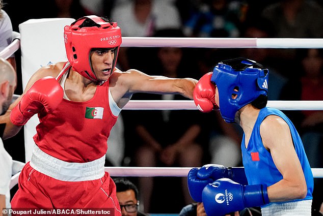 Imane Khelif took the gold medal after a fight with China's Liu Yang on Friday at the Olympics.