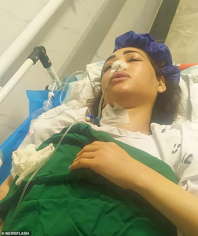 Ms Badri was first treated at a hospital in Sari, the provincial capital, where she underwent lung surgery, but was transferred a week later to Tehran.