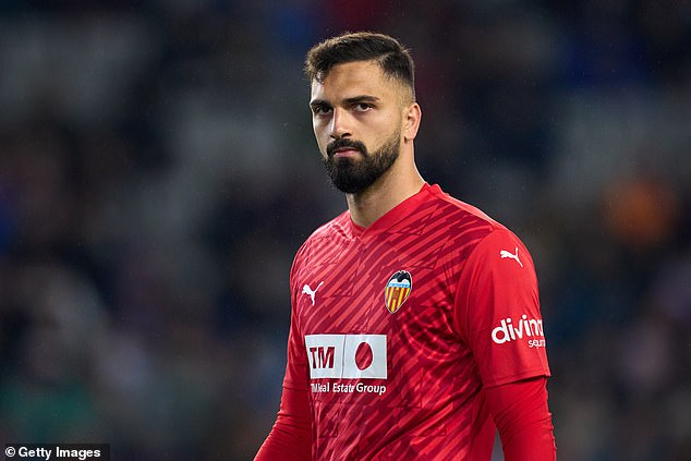 Georgian goalkeeper Mamardashvili, 23, currently plays for Valencia in the Spanish LaLiga.