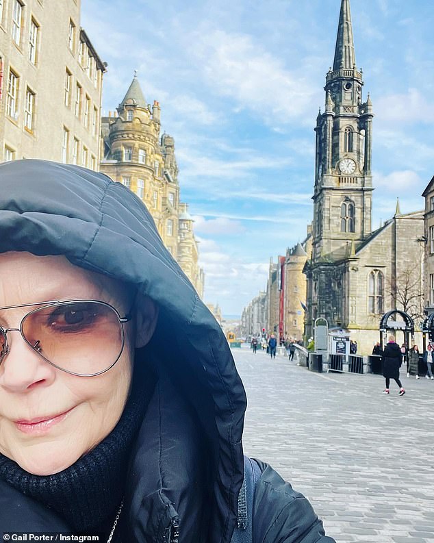 In April, Gail hit out at the Edinburgh Festival Fringe, revealing she was forced to pull out because she couldn't afford it (pictured in the city).