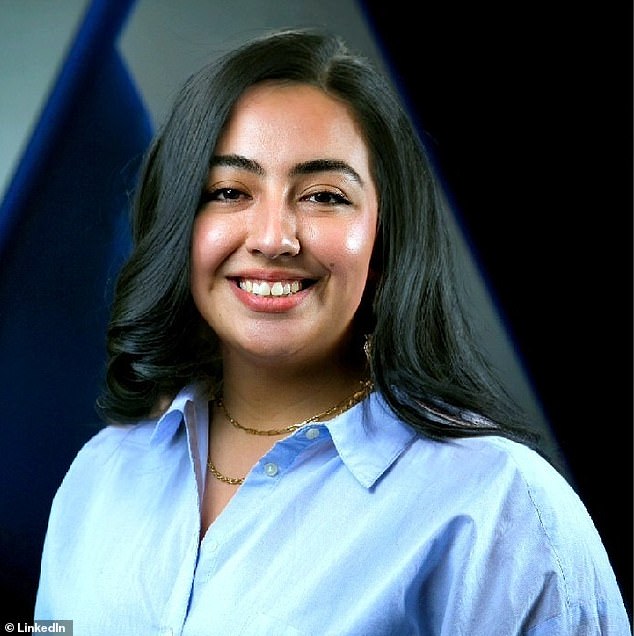 Deborah Martinez Castellanos, 24, has been working full-time at Aligned Data Centers since August 2021. She earns $43 an hour, which is equivalent to about $90,000 a year.