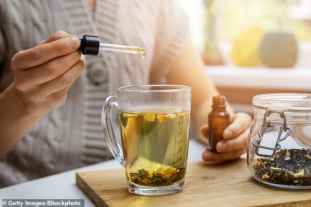 Soda is not the only CBD product that appeals to middle-aged moms, the product is also available as an oil and in tea bags.