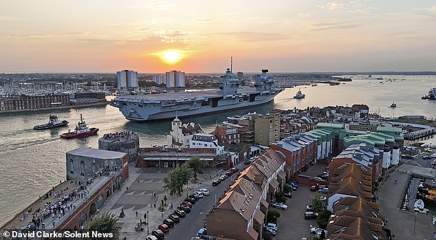 Analysts believe the Rosyth Dockyard, used by the Royal Navy, could be the target just outside Edinburgh.