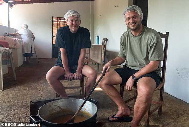 In another state of this vast country, Radio 2 DJ Scott Mills and his partner Sam were staying with 80-year-old Elsa, who made a living boiling fruit to make jams and sweets.