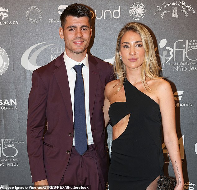 Morata and Campello photographed in February of this year attending an event in the Spanish capital.