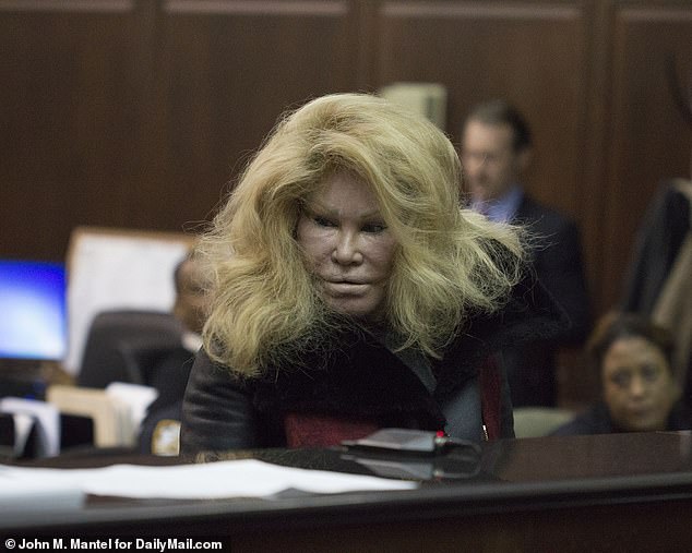 Wildenstein has made headlines over the years for her high-profile divorce, her feline appearance and once for attacking her boyfriend in 2016 (pictured).