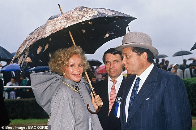 Jocelyn rose to international fame after her divorce from Alec, a renowned art dealer, right, in the 1990s. She claims his infidelity led her to file for divorce.