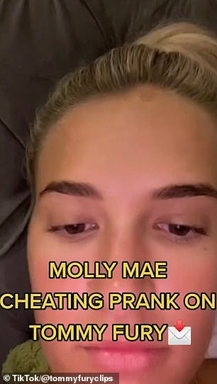 In a now-uncovered clip of the former couple, both 25, Molly-Mae cheated on Tommy using a video filter that made it look like she was cheating on him.