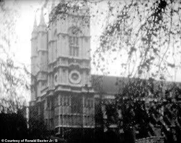 The fascinating images also show clips of Westminster Abbey on the day of the christening.