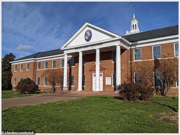 Charles County Courthouse. In December 2023, the Charles County Sheriff's Office arrested him and charged him with second-degree rape. ERO then issued an immigration detainer against him at the Charles County Detention Center in La Plata.