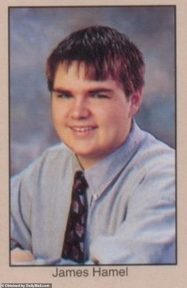 The image appeared in the 2003 yearbook of Middletown High School in Ohio when Vance, then known as JD Hamel, was an 18-year-old high school senior.