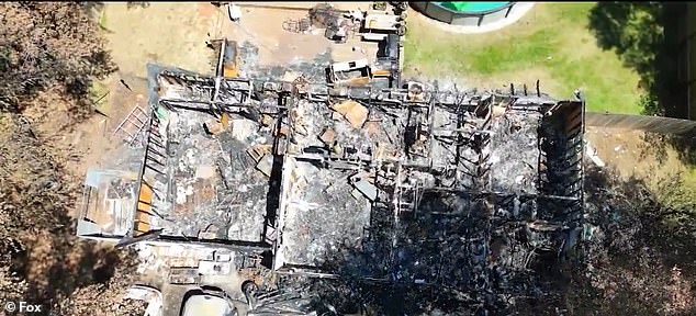 The house, along with all of the Crowder family's possessions, was completely destroyed after a fire started by a candle.