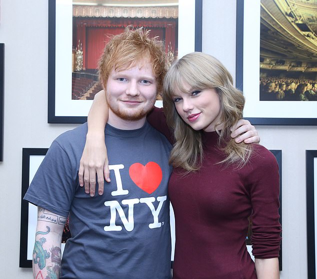 Taylor became addicted to the chicken restaurant after Ed toured with her in 2013/2014 during her album Red; pictured here in 2013.