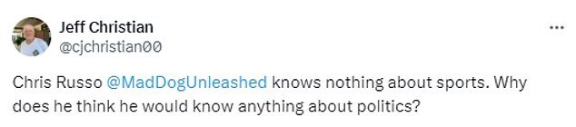 1723739687 131 Fans slammed Chris Mad Dog Russo as a village idiot