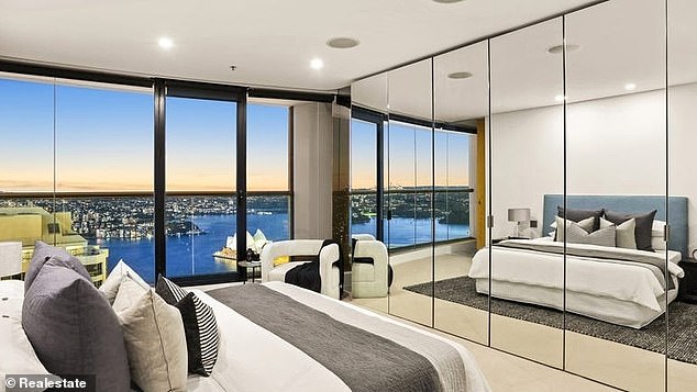 Alan Joyce and his husband Shane plan to combine the penthouse and sub-penthouse apartments into a single five-bedroom home, each with a private bathroom and world-class views.