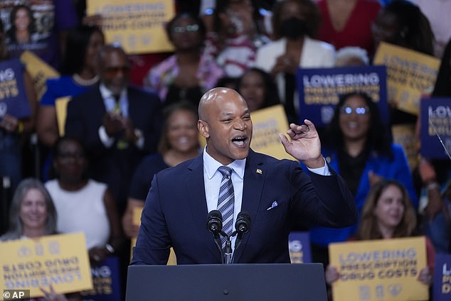 Popular Democratic Maryland Governor Wes Moore introduced Biden and Harris