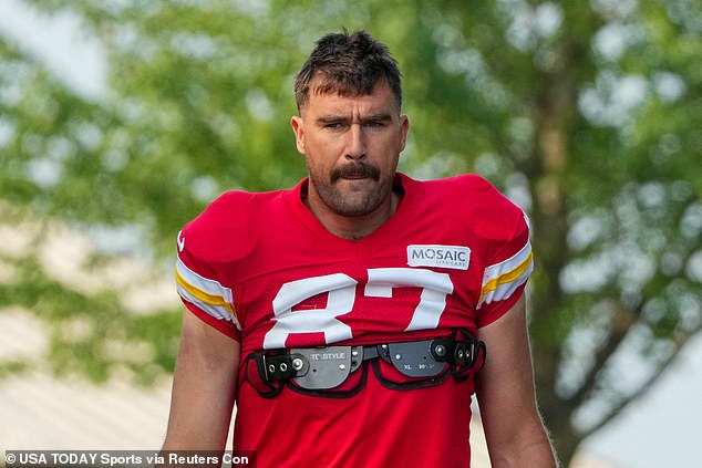 Kelce has been separated from Swift as he prepares for the new football season at Chiefs camp.