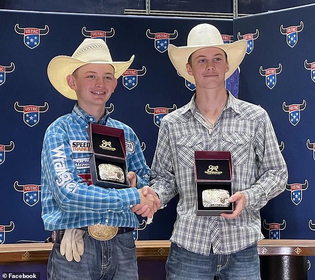 Ashford (right) was a member of his high school's rodeo association.