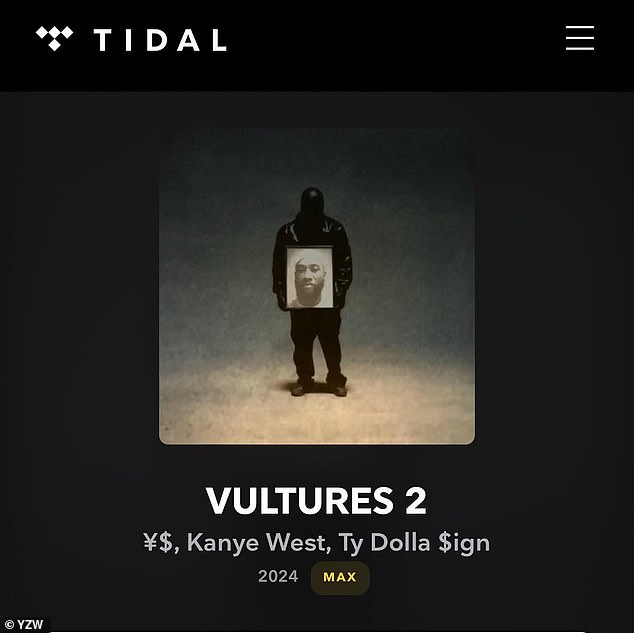 Kanye's previous 11 albums have all debuted atop the Billboard 200 chart, but his new release Vultures 2 failed to do so.