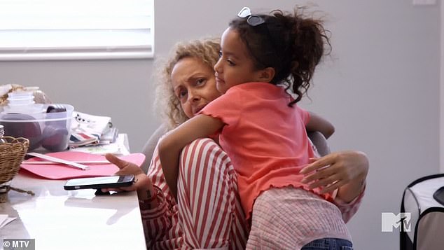 Roxanne received a warm welcome when she was able to see her grandchildren again.