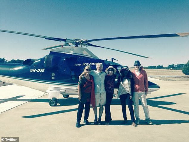 The billionaire philanthropist says he paid a flying visit to the school because he feels it is important to engage in serious conversations with the next generation of Australians.