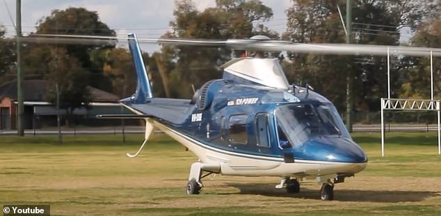 It is not the first time Mr Smith has landed his chopper on a school oval in recent years.