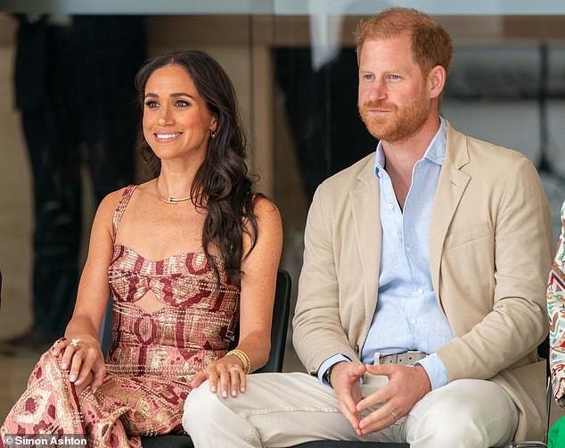 Earlier, Meghan showed off her fashion prowess once again today as she stepped out in Colombia alongside Prince Harry to kick off their four-day tour of the South American nation.