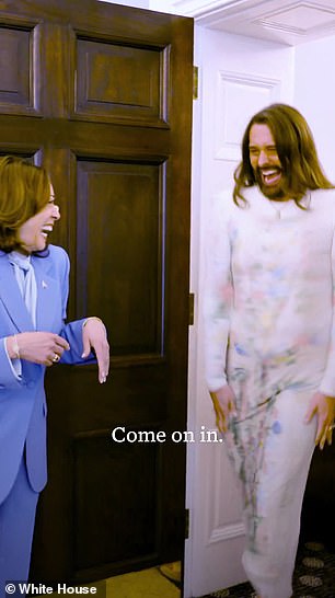 Kamala Harris welcomes Queer Eye cast member to the White House