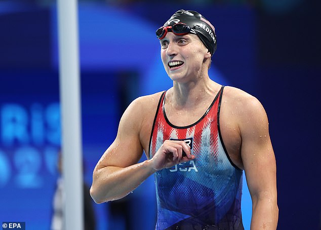 Swimming machine Katie Ledecky continued her dominance in the Paris pool