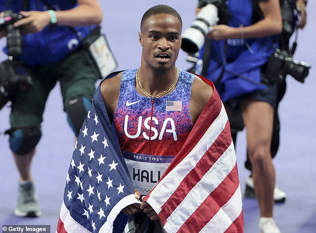 Quincy Hall's victory in the 400 meters was the first American gold in the event since 2008.