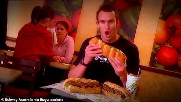 Former AFL player and Big Brother contestant turned radio DJ Ryan Fitzgerald starred in this Subway advert which aired in South Australia around 2009.