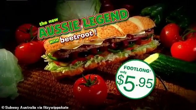 The promotional price of the steak and beet salad sandwich was $5.95, which shows how much prices have risen in 15 years.