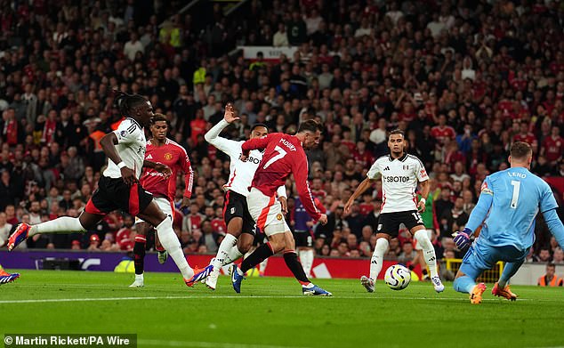 Mason Mount came close to opening the scoring with a shot that was also blocked by Leno.