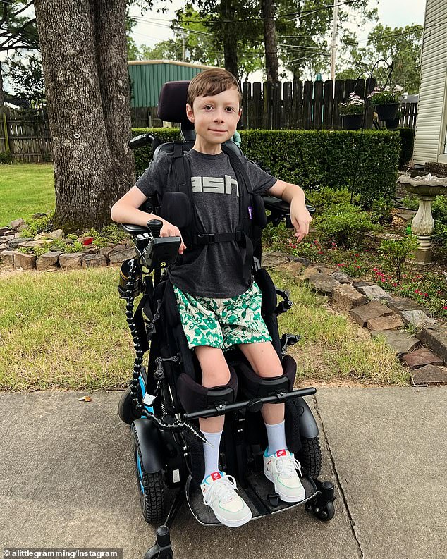 Before receiving his new chair, Andrew only had a 460-pound power chair that he used outside his duplex and at school.