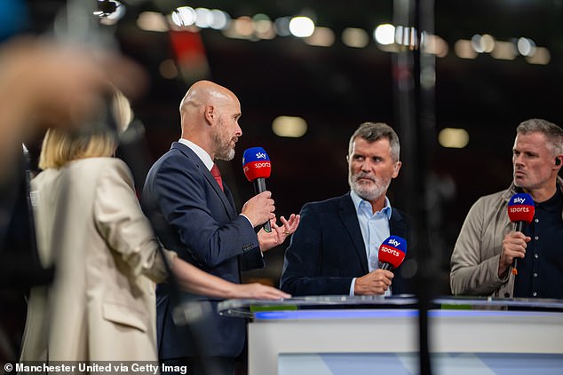 Fans were quick to highlight the exchange between Ten Hag and Keane after the win.