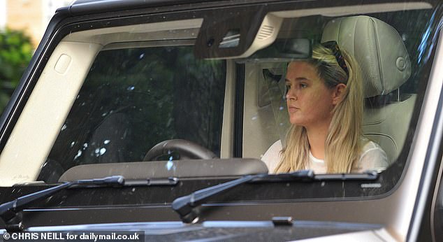 Molly-Mae was pictured returning home yesterday afternoon following news of her split from Tommy