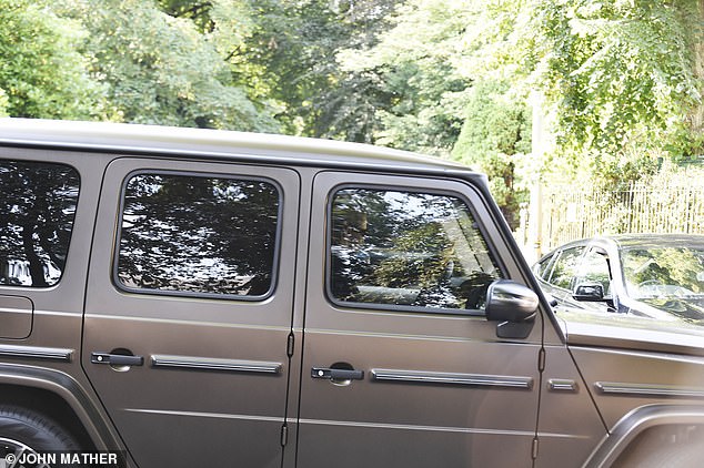 The Love Island star, 25, was pictured behind the wheel of her Mercedes-AMG G 63 Magno Edition near her Cheshire home before setting off with her 19-month-old daughter in tow.