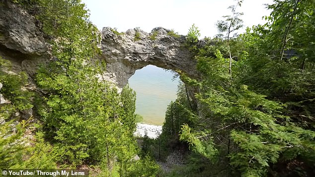 Mackinac Island is also home to stunning natural wonders, including Arch Rock, one of the most popular photo spots on the island (pictured).