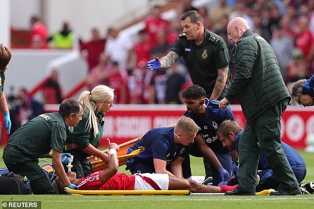 Danilo eventually left the pitch on a stretcher after giving a thumbs-up gesture to the medics.