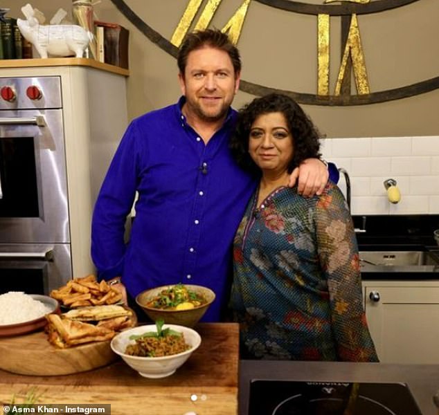 Things got a little awkward during last week's comeback episode after he had to give his guest Asma Khan a warning amid the culinary chaos (pictured April).