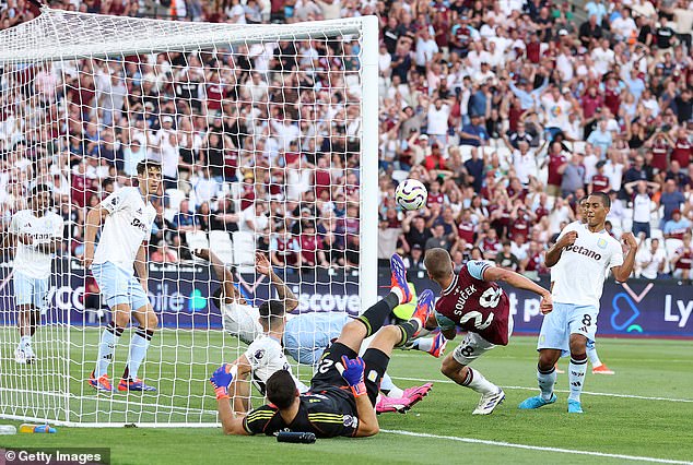 Soucek then came close to helping rescue a point for his side in the final moments.