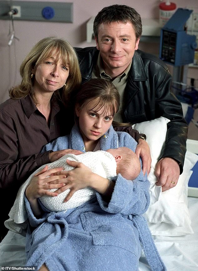 After the news was first reported on Friday, a source has now revealed that she secretly left weeks ago, leaving cast and crew shocked and bosses unable to discuss the matter (pictured with co-star Helen Worth and Tina O'Brien)