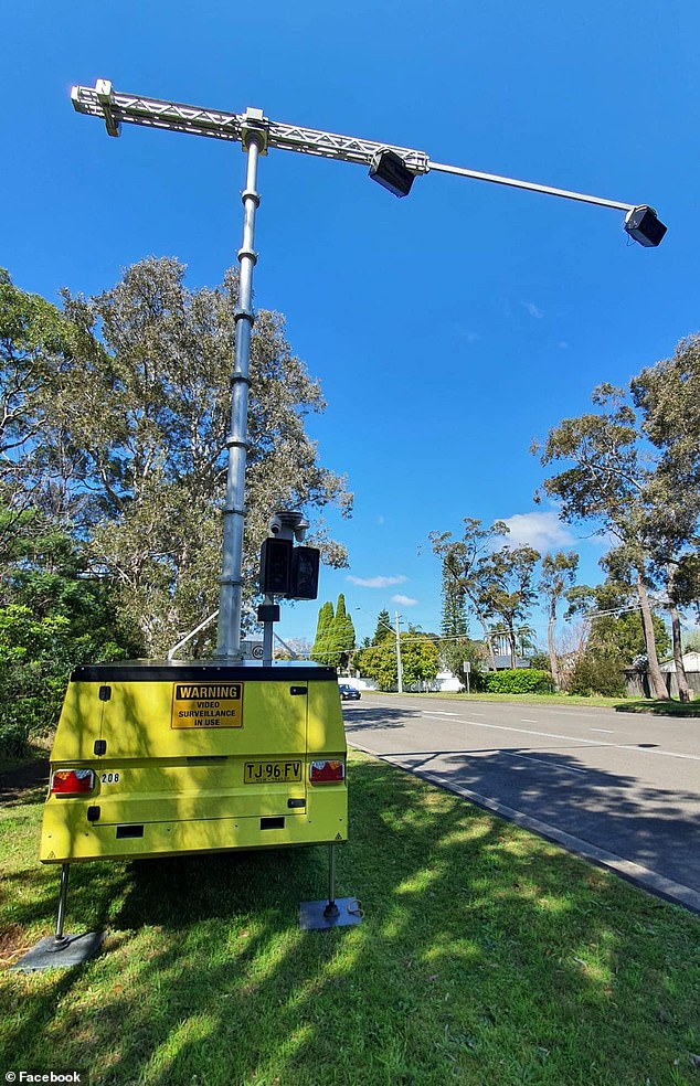 Mobile phone detection cameras (pictured) have been in use across New South Wales since 1 July to enforce seat belt laws across the state.